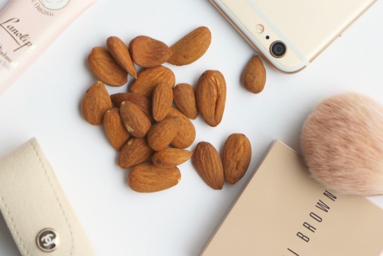 healthy snack almonds
